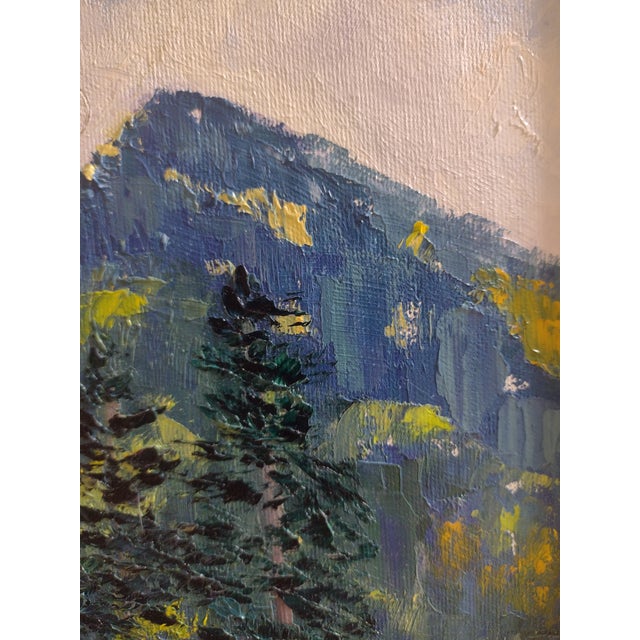 Paint Original Oil Painting "Aspens Turning" by Anita Blythe Plein Air Landscape For Sale - Image 7 of 10