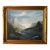 Vintage Oil Painting of a Rocky Mountain Landscape in Gold Frame Signed Lockwood For Sale