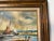 Wood Vintage Impressionist Seascape Oil Painting For Sale - Image 7 of 12