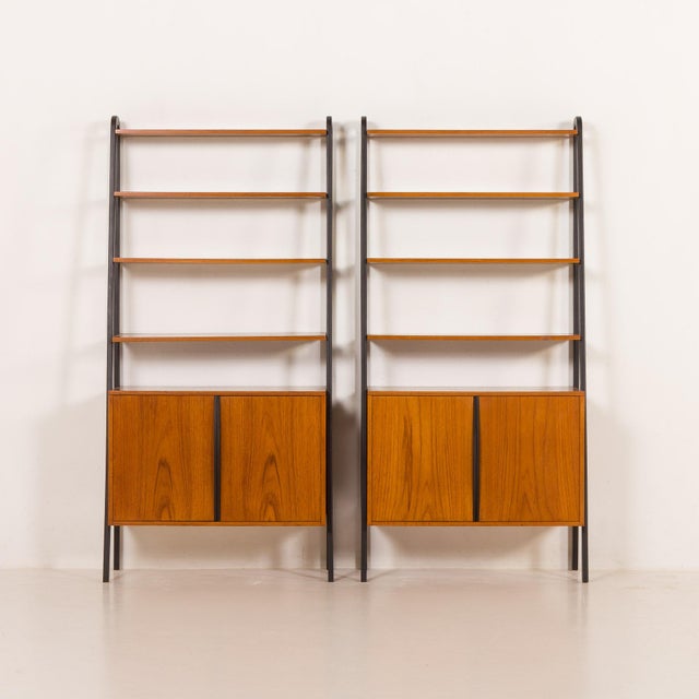 Mid-Century Modern Free Standing Wall Unit by Brantorps, 1960s, Set of 2 For Sale - Image 6 of 17