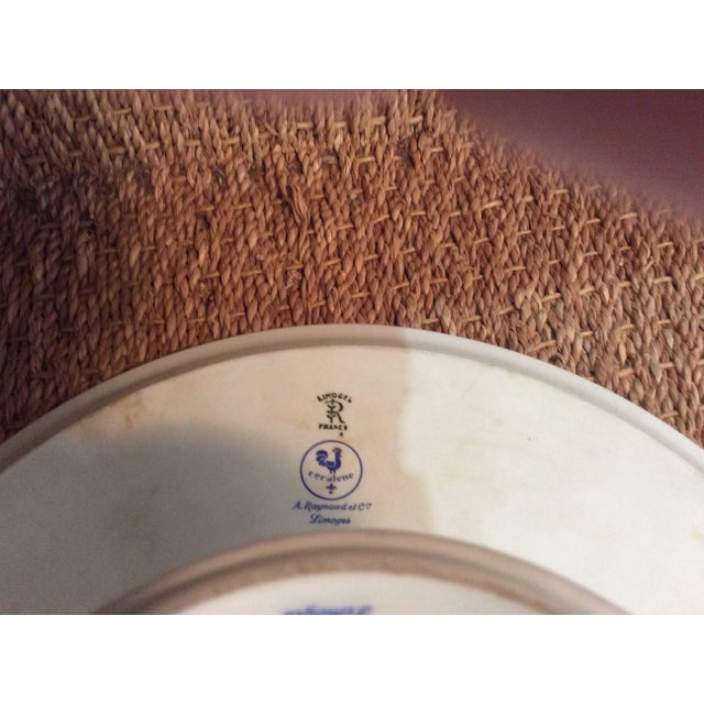 1970s 1970s Limoges Porcelain Footed Cakeplate For Sale - Image 5 of 5