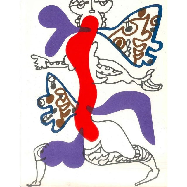 Untitled from Le XX Siècle is an original artwork realized by Charles Lapicque in 1974. Original colored lithograph. Good...