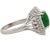 Metal 1.73 Carat Jadeite Jade Fei Cui & Diamond Halo Platinum Ballerina Filigree Ring Size 6.5 For Sale - Image 7 of 8