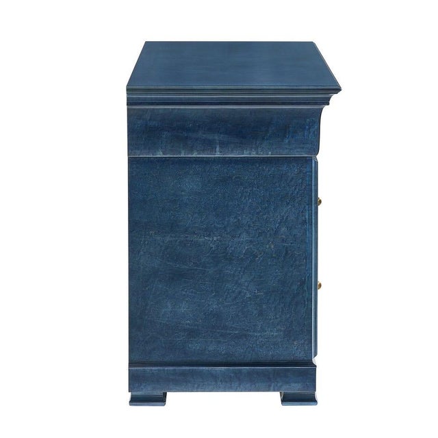 True Blue Burl 3 Drawer Chest - For Sale In Sacramento - Image 6 of 8
