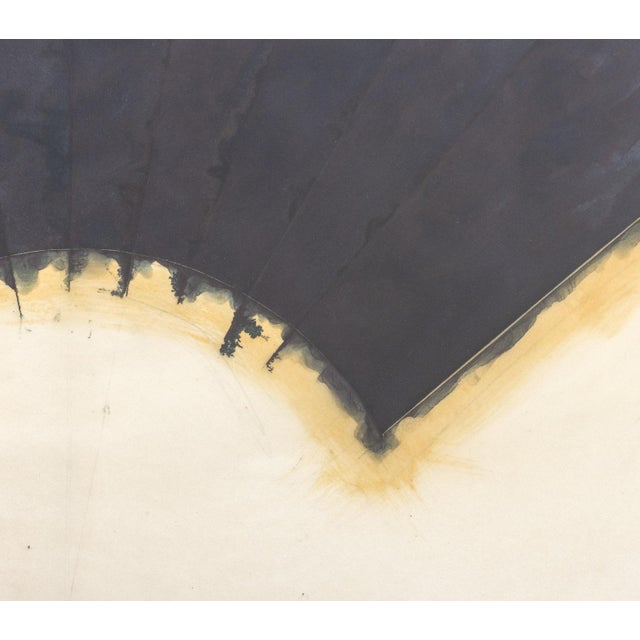 Joseph Gardella Black Fan Study Mixed Media For Sale - Image 4 of 8