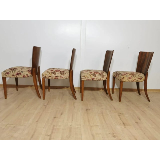 Art Deco Dining Chairs by Jindrich Halabala, Set of 4, in Good conditions. Designed 1920 to 1949 This piece is attributed...