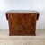 Mid-Century Modern Vintage Alf Italia Italian Burl Wood Console With Mirrored Accents For Sale - Image 3 of 12