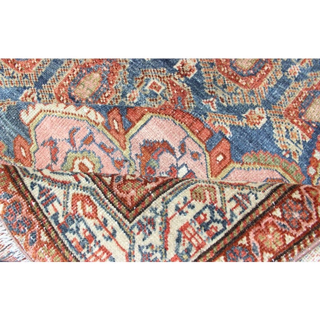 Colorful Antique Persian Hamadan Rug With Large Scale Paisley & Intricate Design For Sale - Image 10 of 12