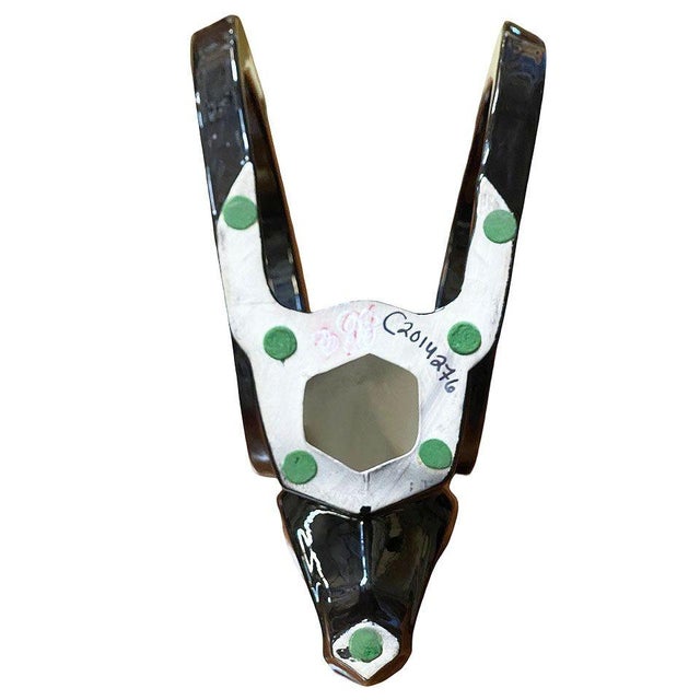 1980s Post-Modern Black Rams Head Sculpture by Jaru of California For Sale In Los Angeles - Image 6 of 6