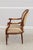 1980s Louis XVI Style Mahogany Open Arm Fauteuil Chair For Sale - Image 5 of 18