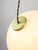 Metal Italian Space Age Orange Acrylic Glass and Brass Pendant Lamp, 1970s For Sale - Image 7 of 18