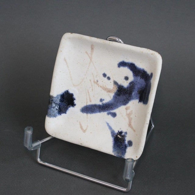 Ceramic Small Vintage Italian Ceramic Dish by Bruno Gambone, 1980s For Sale - Image 7 of 12