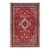 Shabby Chic Persian Red/Blue Wool Rug - 6'7'' X 9'10'' For Sale