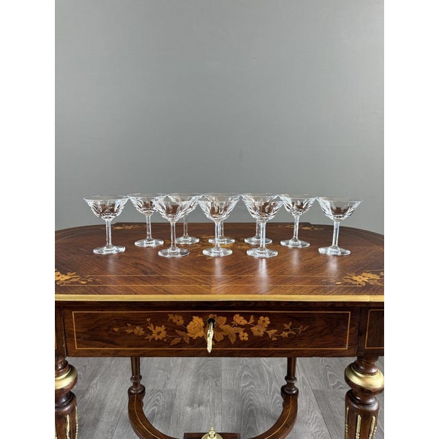 Glass 20th Century Crystal Glasses with Cerdagne Pattern from Saint Louis, Set of 54 For Sale - Image 7 of 12