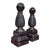 Absolutely stunning and rare pair of large very heavy vintage cast iron pineapple architectural finials. A timeless symbol...