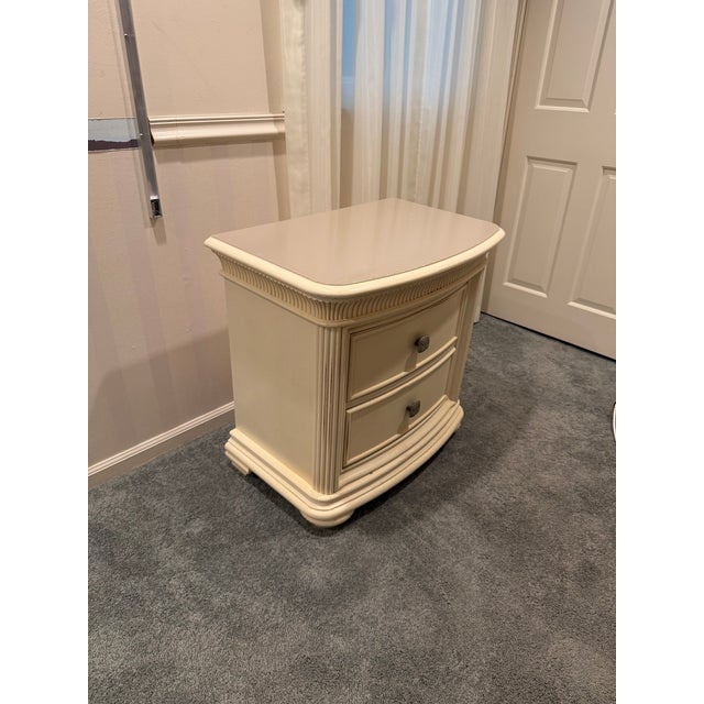 Stanley Furniture French Provincial Bedroom Set of 2 Nightstands For Sale In Philadelphia - Image 6 of 7