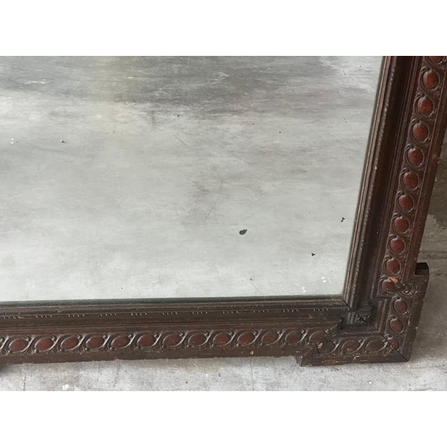 Antique Neo-Renaissance Carved Wooden Mirror, 1890s For Sale - Image 12 of 18