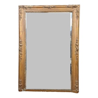 Empire Mirror in Wood and Gilded Stucco, 1810 For Sale