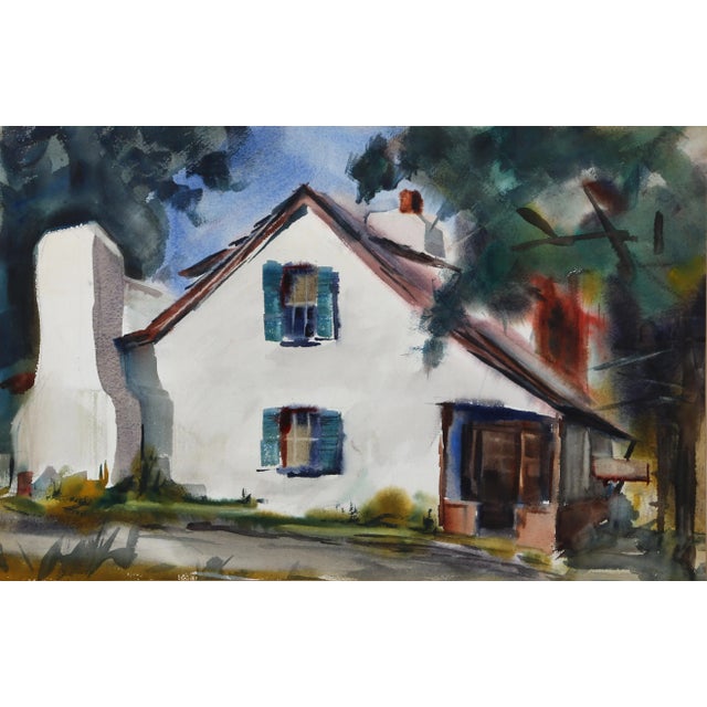 Flea Market (P2.45) Eve Nethercott American (1925–2015) Date: circa 1960 Watercolor on Paper Image Size: 13.75 x 21 inches...