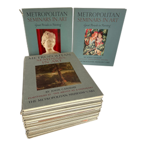 Complete 1958 Metropolitan Museum of Art Metropolitan Seminars in Art Portfolio Set — 14 Volumes With Color Plates