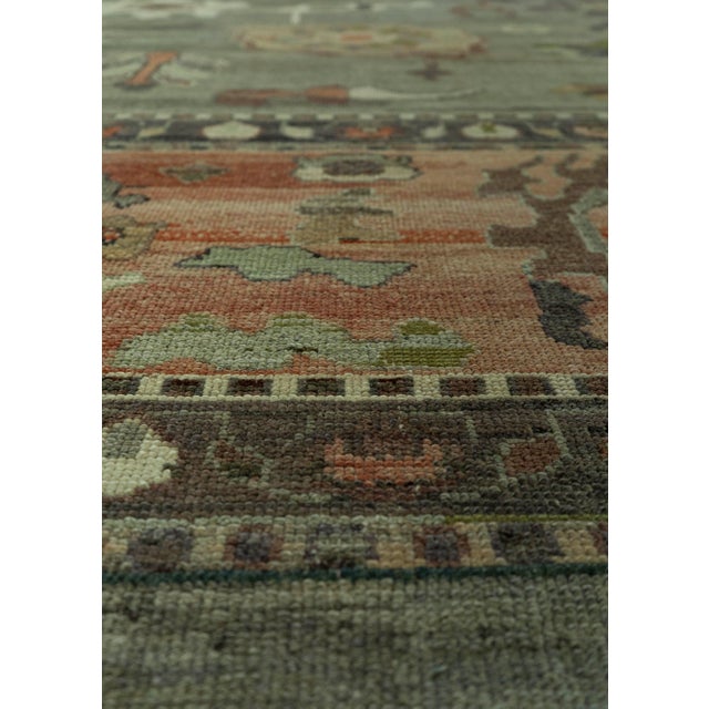 Early 21st Century Turkish Oushak Old Wool Rug 14'7" x 19'11" #30144 For Sale - Image 5 of 8