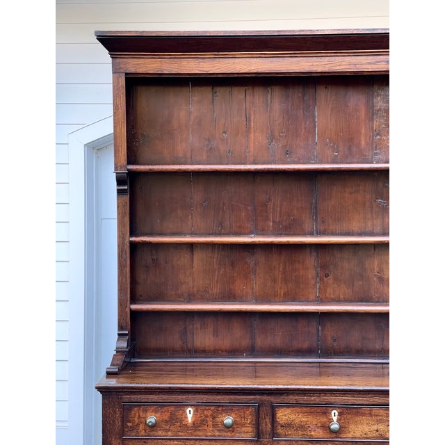 Antique English Oak Welsh Dresser For Sale - Image 4 of 18