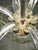Art Deco Six-Arm Glass Chandelier, Czechoslovakia, 1930s For Sale - Image 11 of 12