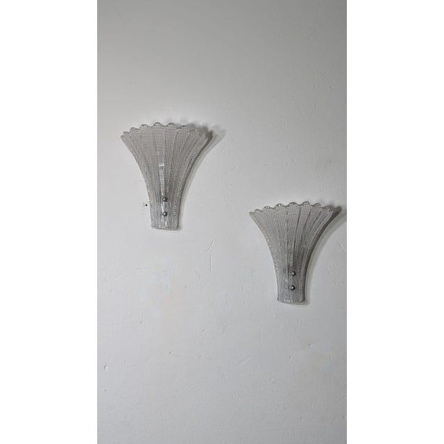 Mid-Century Modern Murano Glass Wall Lamp from Barovier & Toso, 1950s For Sale - Image 3 of 5