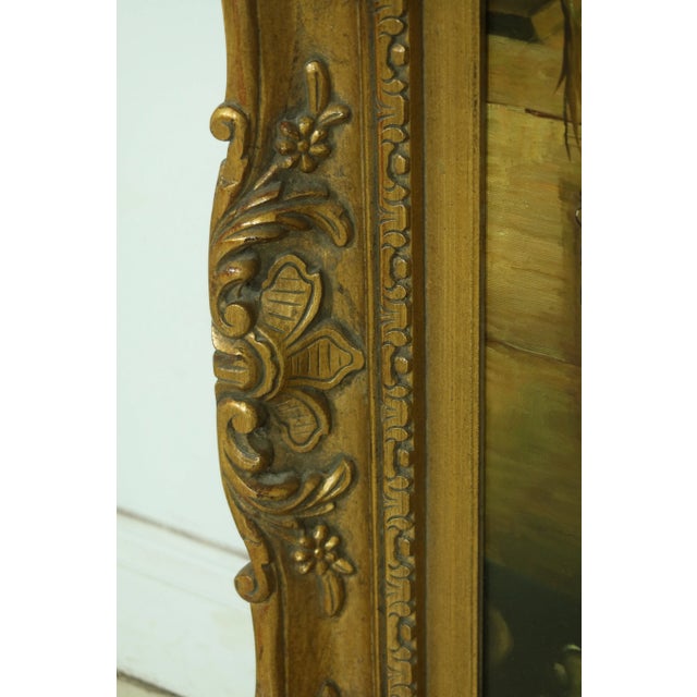 Framed Oil Painting on Canvas ~ Children W. Dogs For Sale - Image 4 of 9