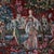 An antique needlepoint tapestry, dating to the 19th century, presents a captivating Louis XIII style scenic pictorial....