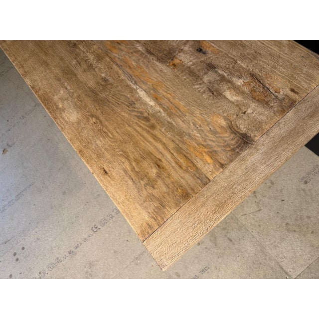 French Oak Farmhouse Dining Table, 1920 For Sale - Image 13 of 14
