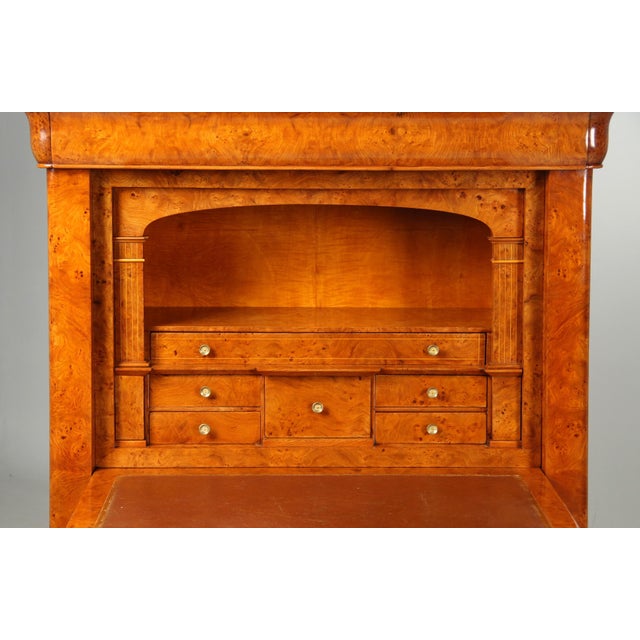 Antique Louis-Philippe Secretaire in Ash, 1840 For Sale - Image 4 of 18