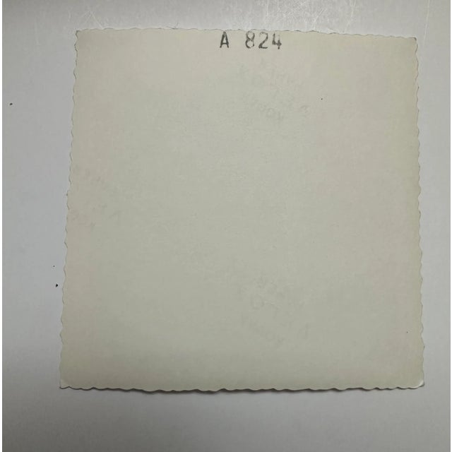 Mid-Century Modern Vintage Black and White Photo For Sale - Image 3 of 3