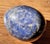 An exquisite mid-century decorative marble egg that stands out with its stunning blue denim lapiz color, making it a...