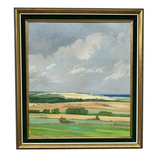 Erik Walter Persson, Serene Landscape, 1960s, Oil on Canvas , Framed For Sale