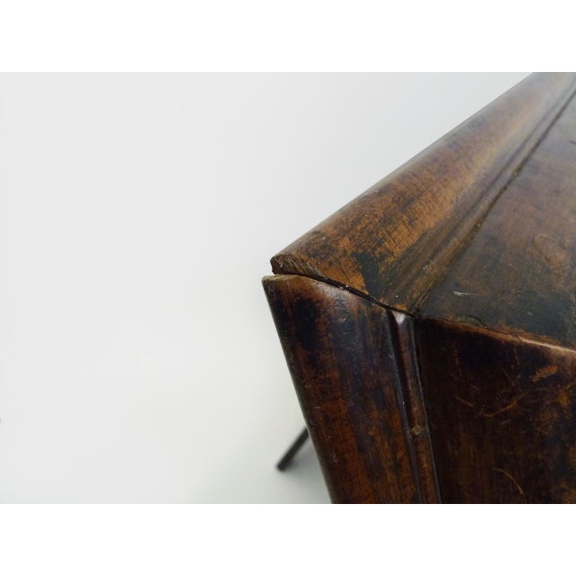 Wood Large Psyche Mirror in Walnut, 19th Century For Sale - Image 7 of 10