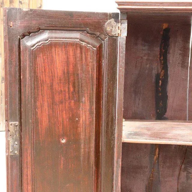 Small Anglo Indian Rosewood Two-Part Linen Press Cupboard For Sale - Image 9 of 13