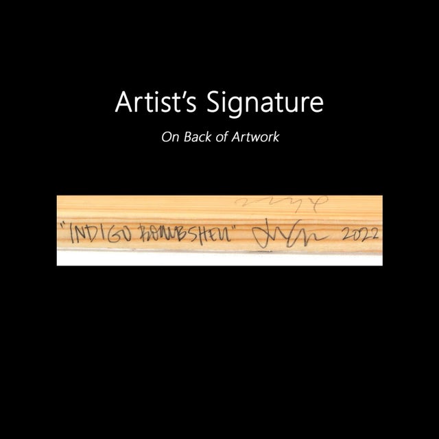 "Indigo Bombshell" Original Artwork by Lindsey McCord For Sale - Image 9 of 9