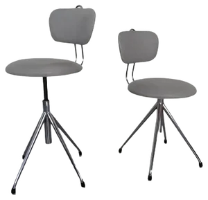 Set of Adjustable Swivel Chairs, 1960s
