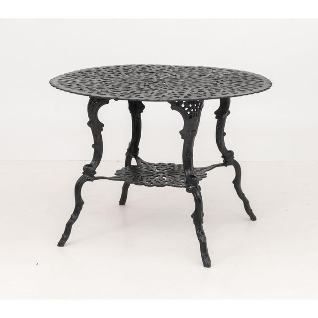 American Cast Metal Patio Furniture Set, 5 Pieces For Sale In New York - Image 6 of 15