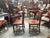19th Century Set of 4 19th-Century English Cromwellian Leather & Oak Dining Chairs For Sale - Image 5 of 18