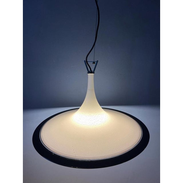 Vintage Murano Glass Witch Hat Pendant Lamp For Sale - Image 3 of 11
