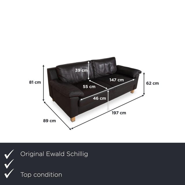 with this Ewald Schillig three-seater sofa, you're getting a sofa whose wide, slightly angled armrest cushions give it an...