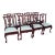 1990s Chippendale Mahogany Hickory Dining Chairs - Set of 8 For Sale
