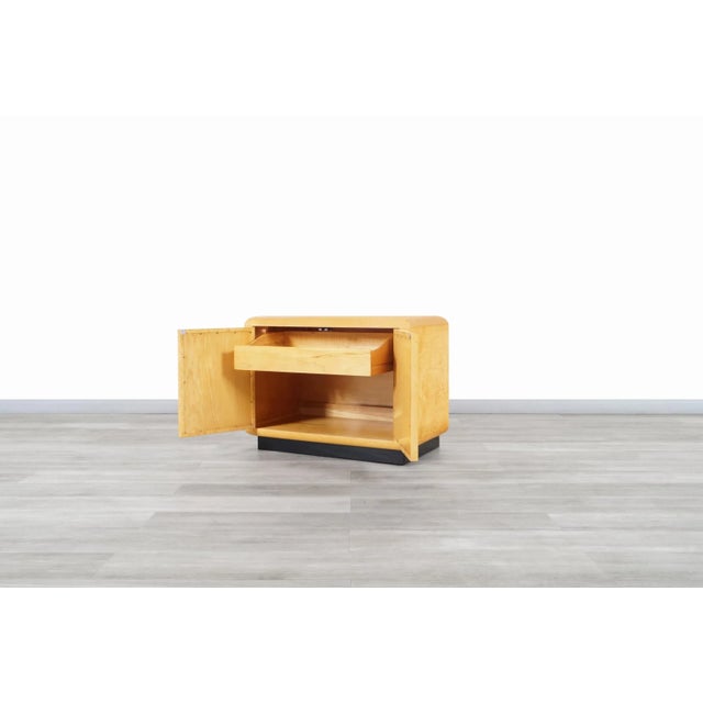 1970s Vintage Burl Wood Nightstands by Romweber Furniture Co. For Sale - Image 12 of 13