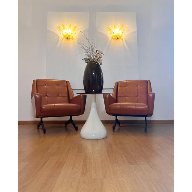 Vintage Palmette Wall Light in Clear and Amber Glasses, 1990, Set of 2 For Sale - Image 15 of 17