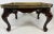 Vintage Hand Carved Pine and Brass Galley Tray Side Table For Sale - Image 4 of 12