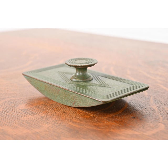 Art Deco Tiffany Studios New York Graduate Bronze Rocker Blotter For Sale - Image 3 of 12