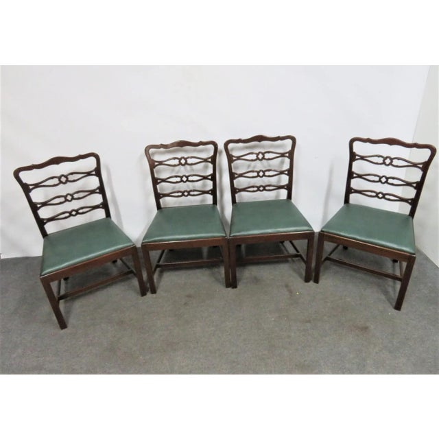 Early 20th Century Westing, Evans & Egmore Philadelphia Chippendale Chairs- Set of 4 For Sale - Image 5 of 10