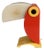 Italian Orange Toucan Bird Table Lamp from Otf Oldtimer Ferrari, 1960s For Sale